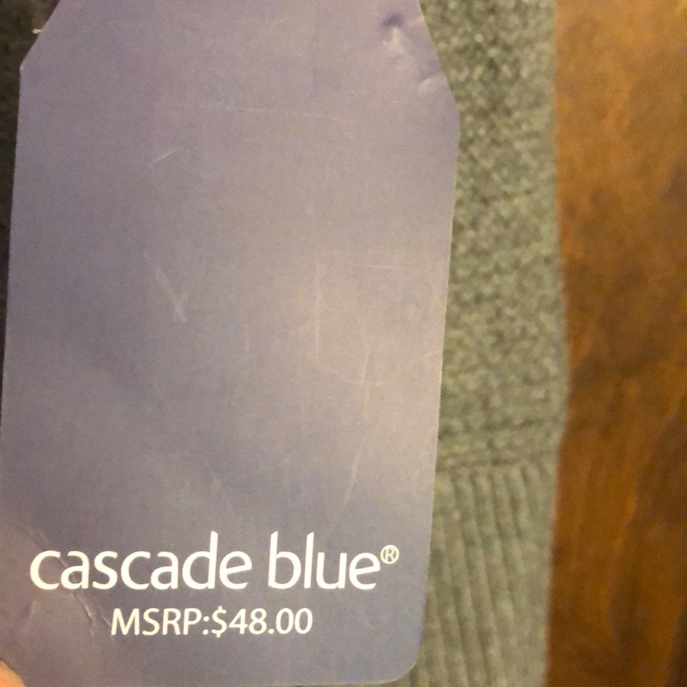 NWT Cascade Blue Sweater - Picture 3 of 3